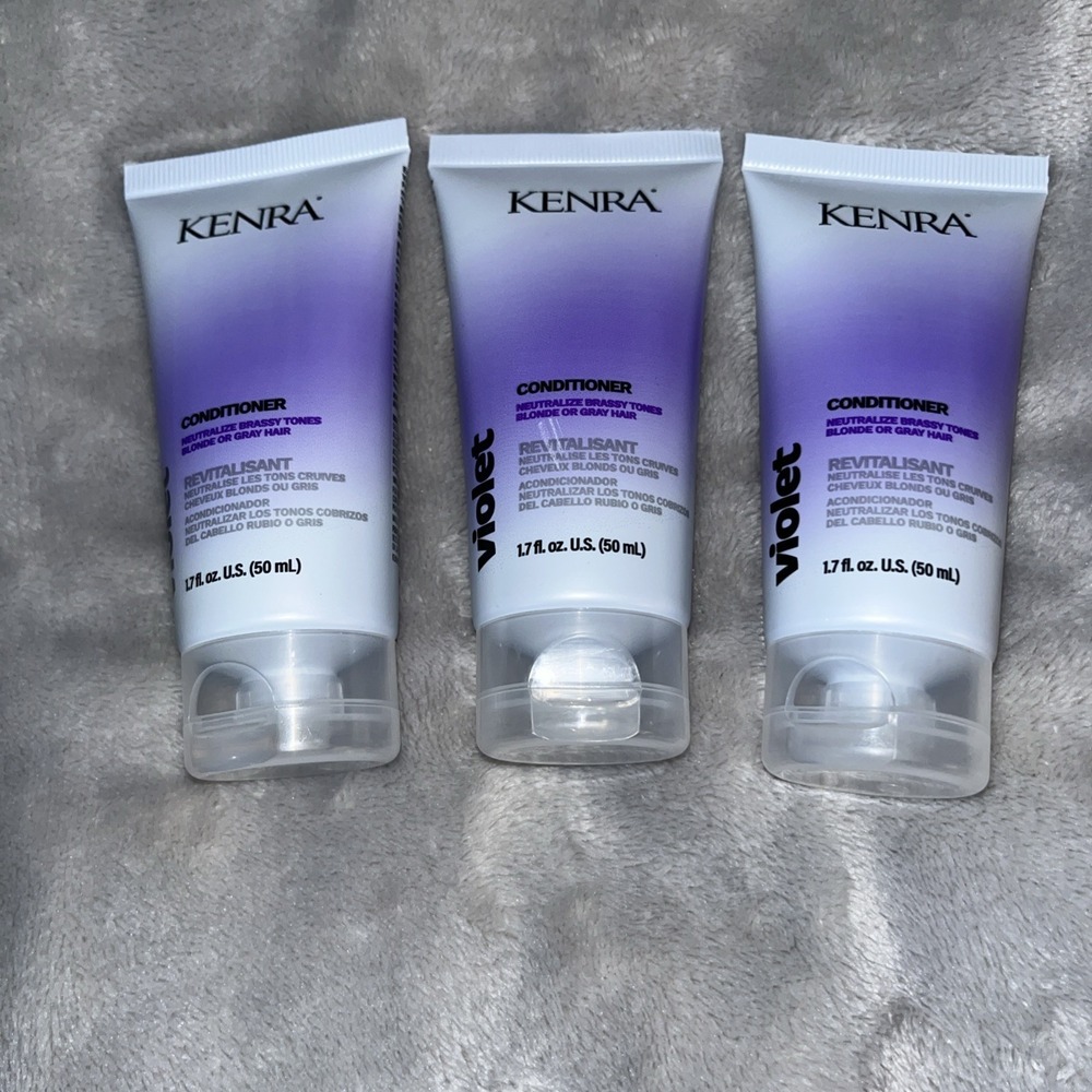 Kenra Violet 3xConditioner 1.7 oz Ea. Neutralize Brassy Tones BlondeGrey